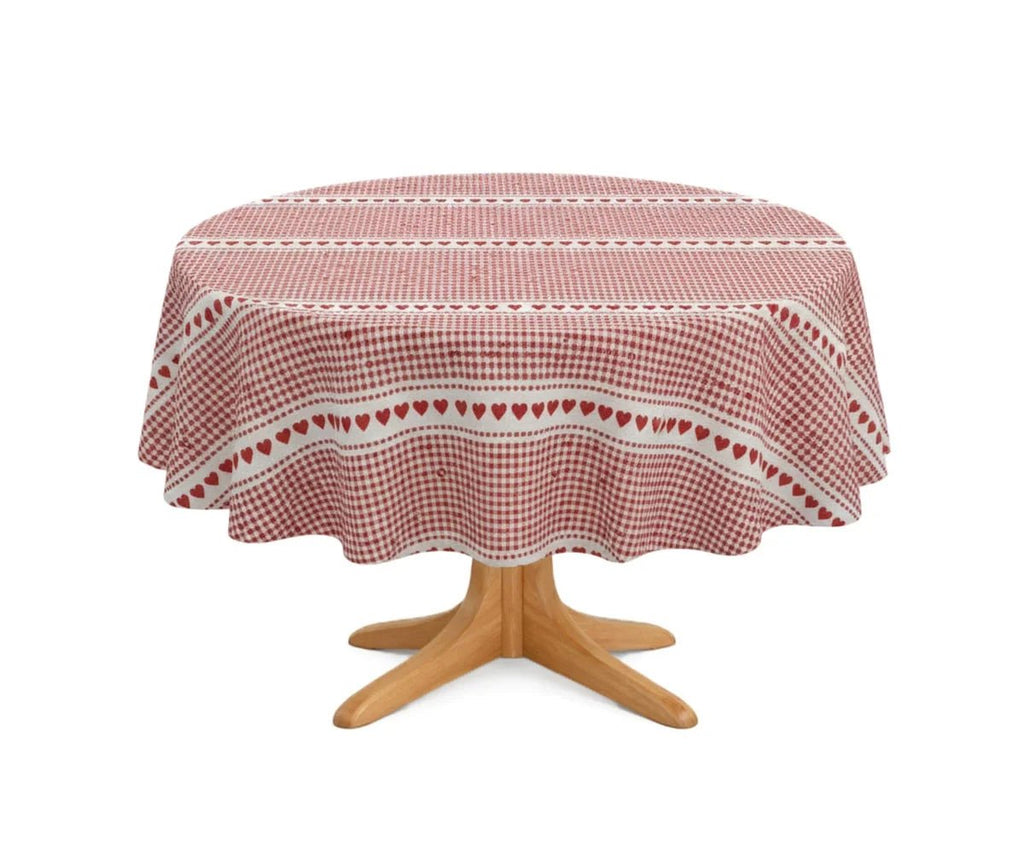 Red Heart Tablecloth - Round - Che Cose Belle