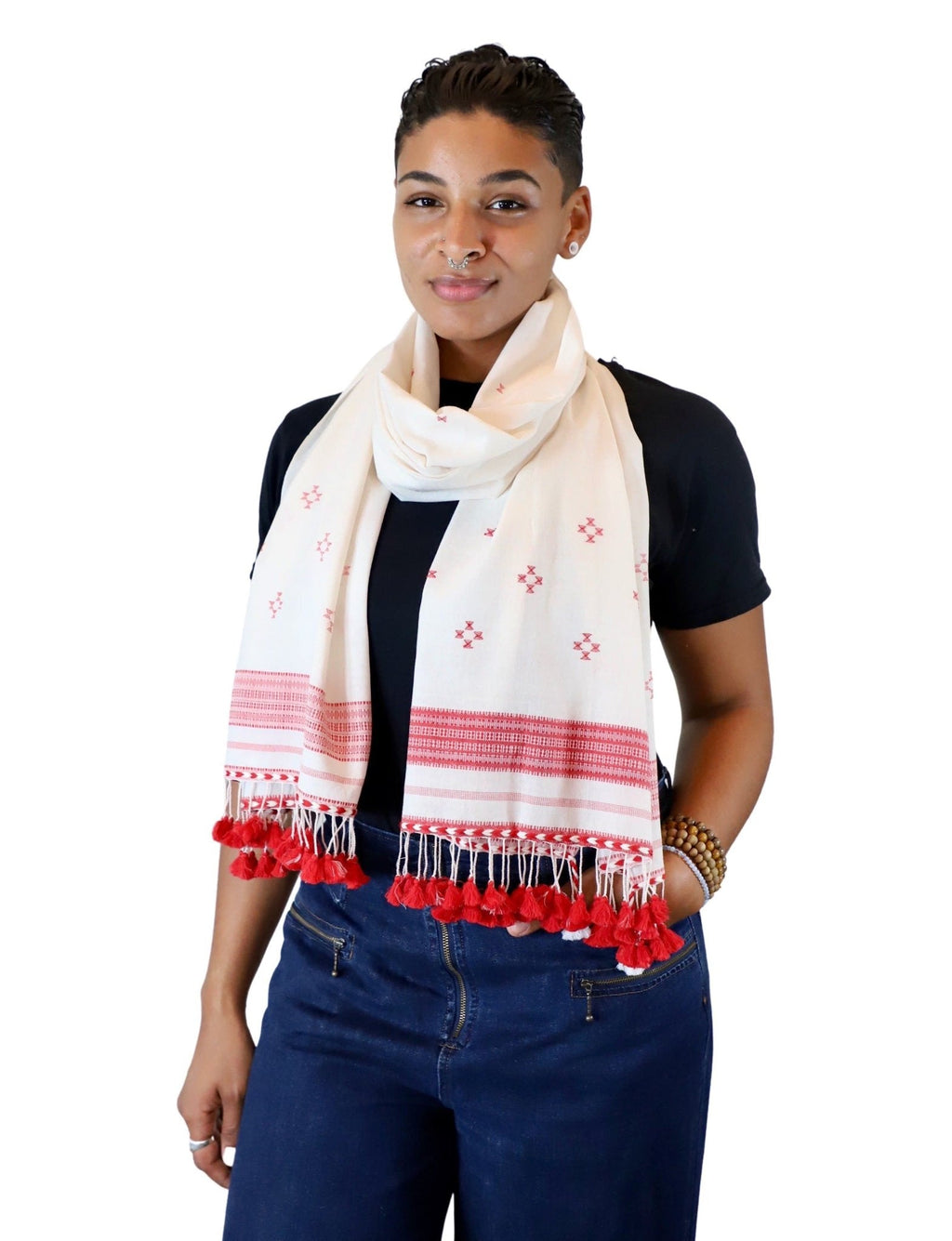 Red Kutch Scarf - Che Cose Belle