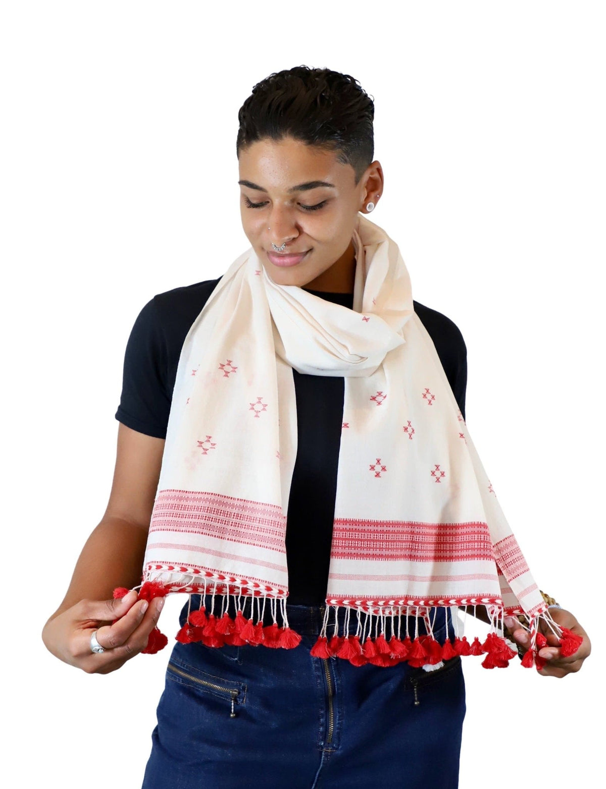 Red Kutch Scarf - Che Cose Belle