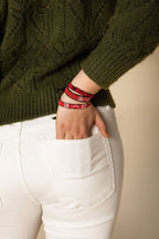Red Love Beaded Bracelet – Handmade with Purpose - Che Cose Belle