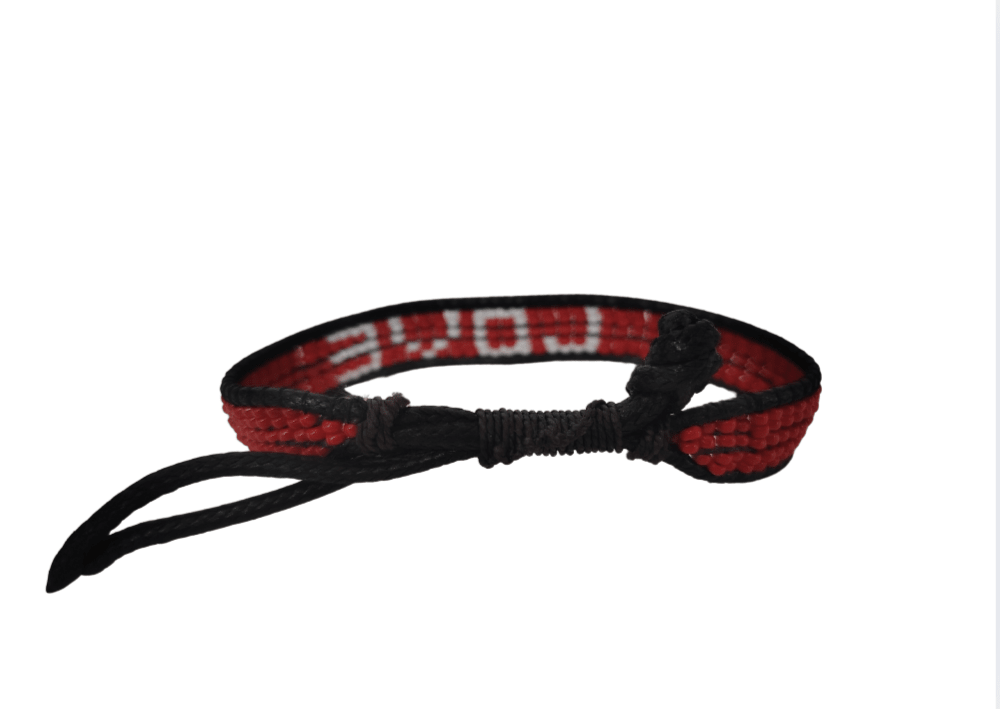 Red Love Beaded Bracelet – Handmade with Purpose - Che Cose Belle