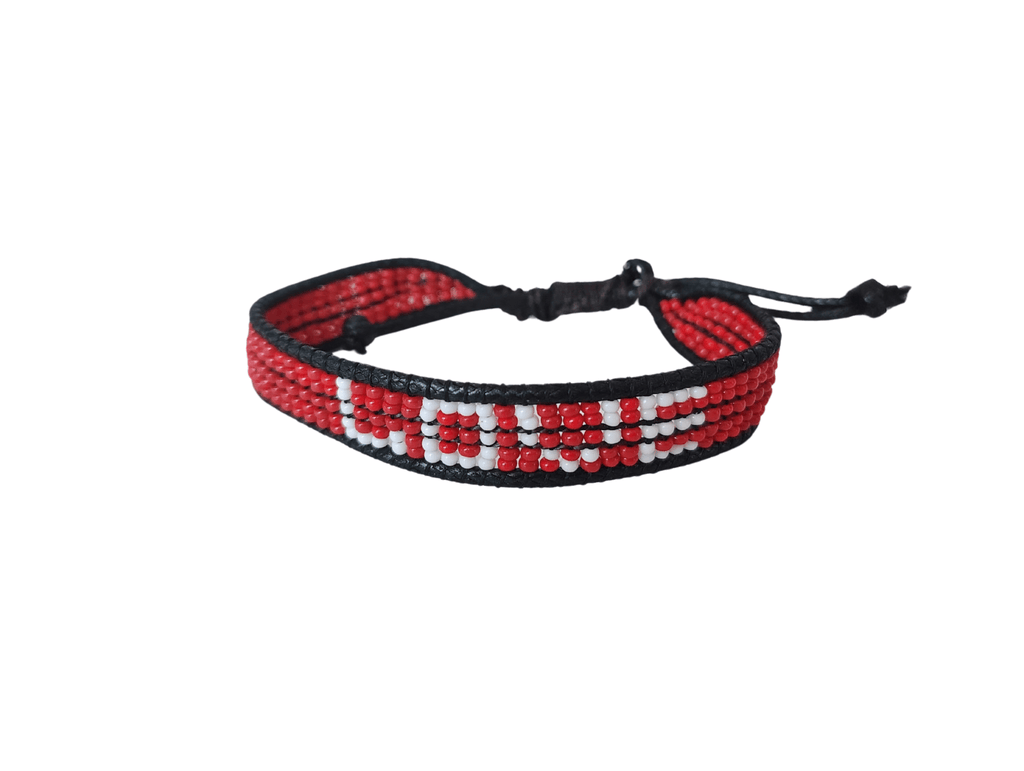 Red Love Beaded Bracelet – Handmade with Purpose - Che Cose Belle