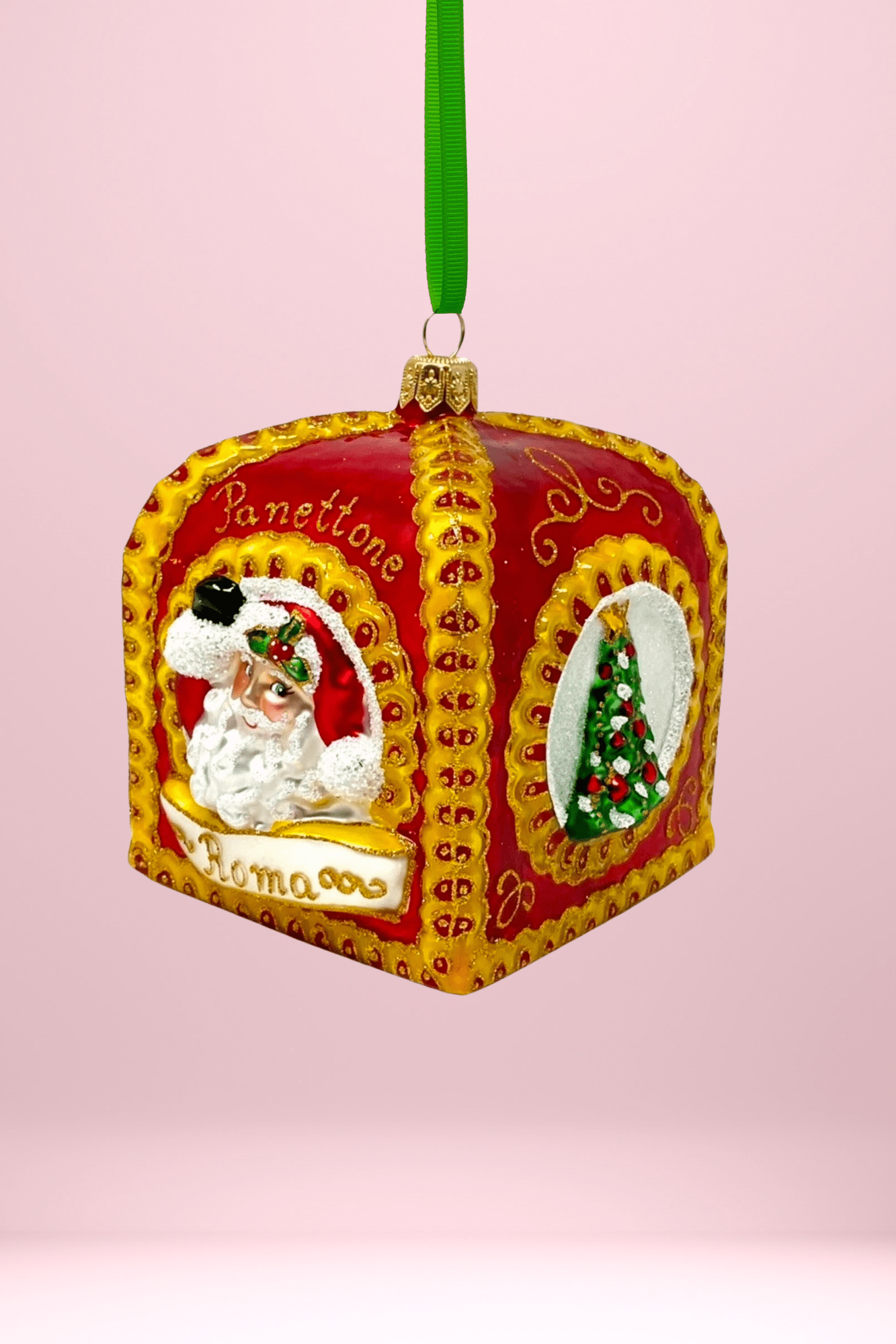 Red Panettone Polish Glass Ornament - Che Cose Belle