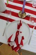 Red Stripe Napkins - Che Cose Belle