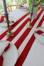 Red Stripe Table Runner - Che Cose Belle