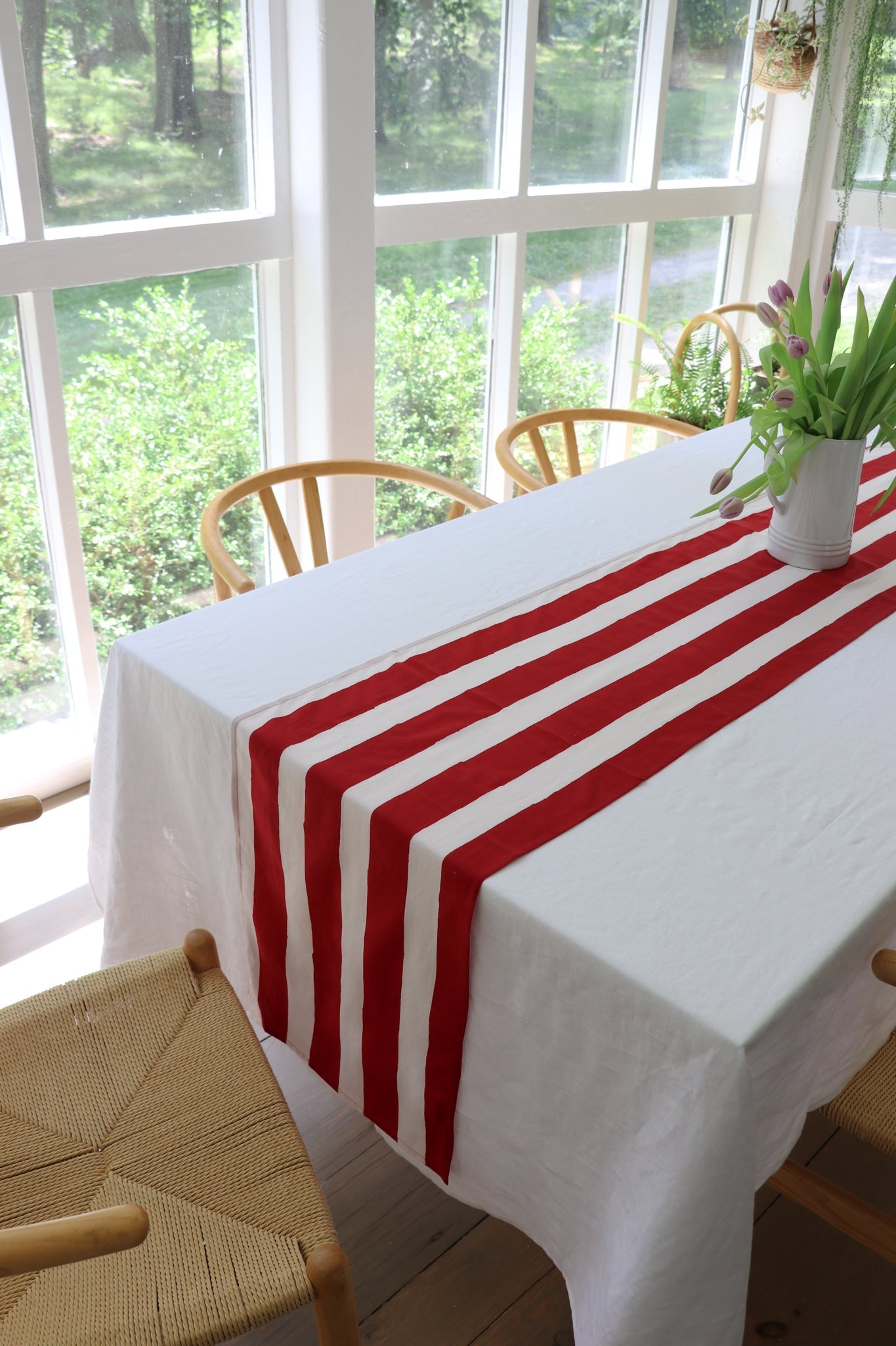 Red Stripe Table Runner - Che Cose Belle
