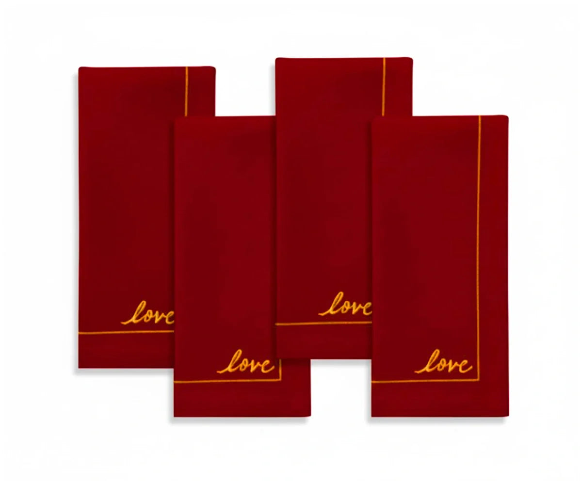 Valentine's Day Cloth Napkins