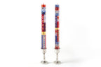 Red, White & Blue Painted Candles - Che Cose Belle
