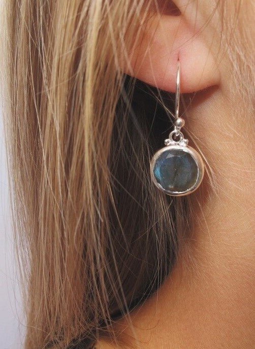 Reflection Sterling Earrings - Labradorite - Che Cose Belle
