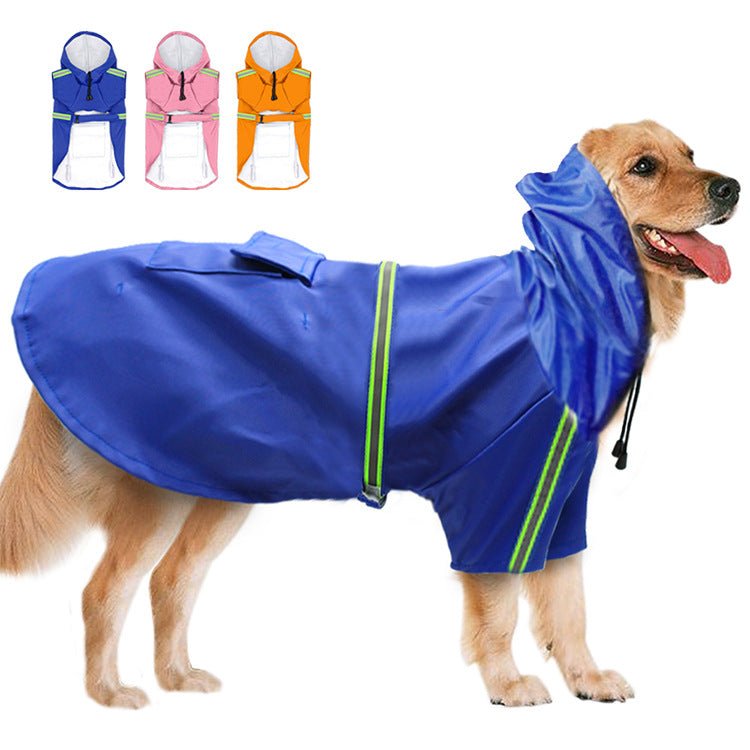Reflective Waterproof Dog Raincoat — 5 Colors, Sizes S–5XL - Che Cose Belle