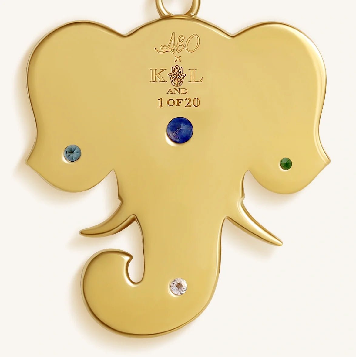 Regal Harmony Elephant Multi-Gemstone Necklace - Che Cose Belle