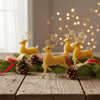 Reindeer Ornament (Set of 3) - Che Cose Belle