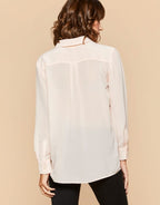 Renee Silk Blouse - Pearl Pink - Che Cose Belle