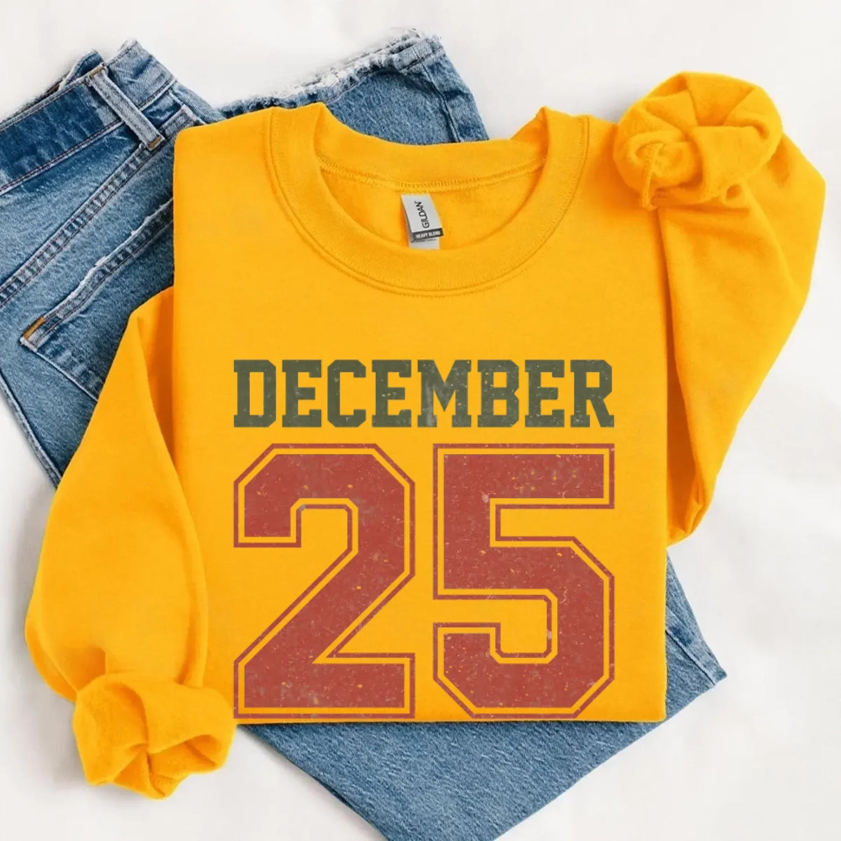 Retro Christmas DECEMBER 25 Sweatshirt Festive Holiday Sweater - Che Cose Belle