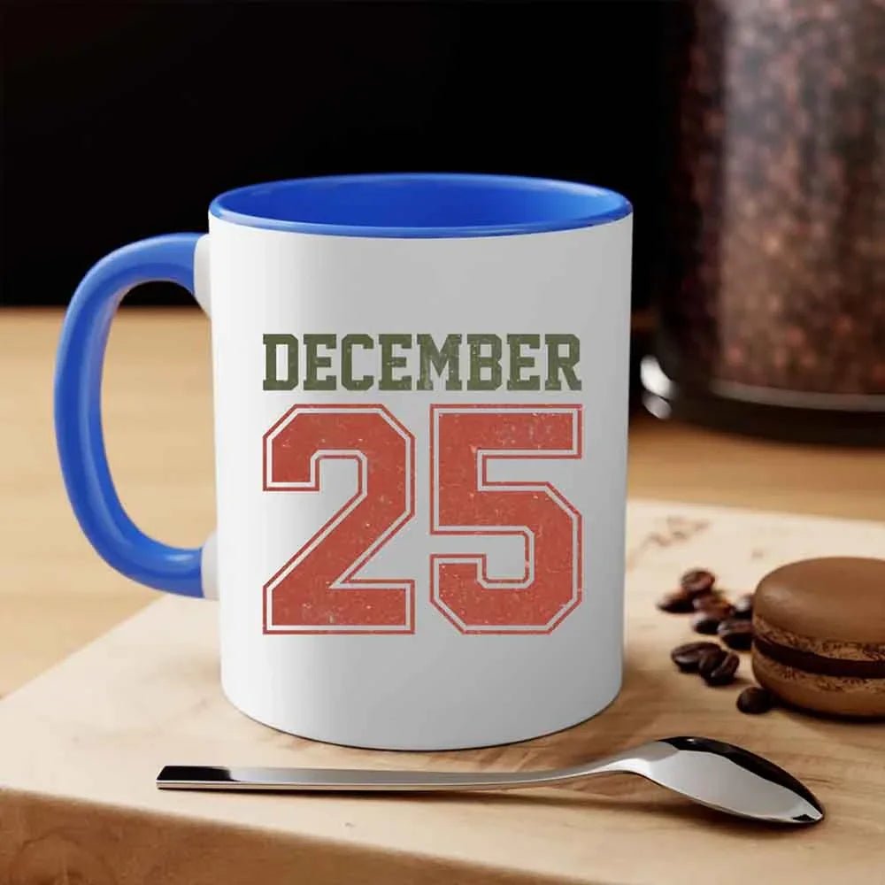 Retro Christmas Holiday Coffee Mug – Festive Vintage December 25 - Che Cose Belle