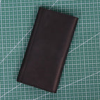 Retro Crazy Horse Leather Men's Long Wallet Handbag - Che Cose Belle