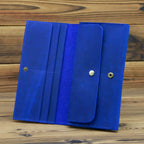 Retro Crazy Horse Leather Men's Long Wallet Handbag - Che Cose Belle