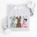 Retro Easter Rabbits, Floral, Leopard, Bunnies Sweatshirt - Che Cose Belle