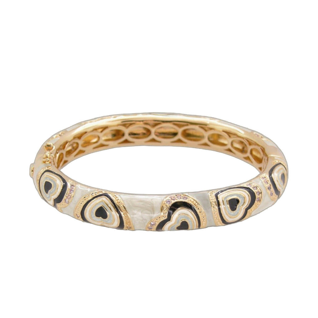 Retro Hearts Bangle