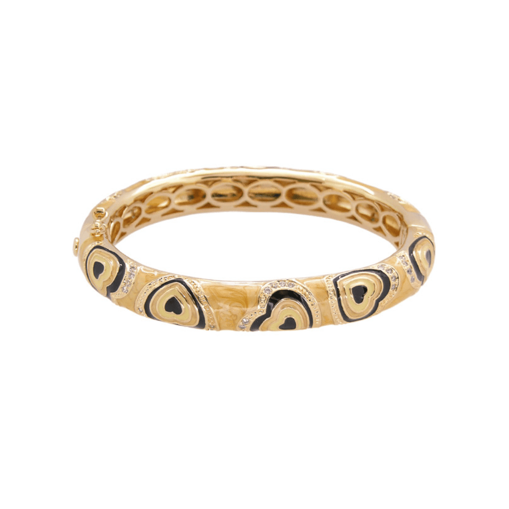 Retro Hearts Bangle - Che Cose Belle