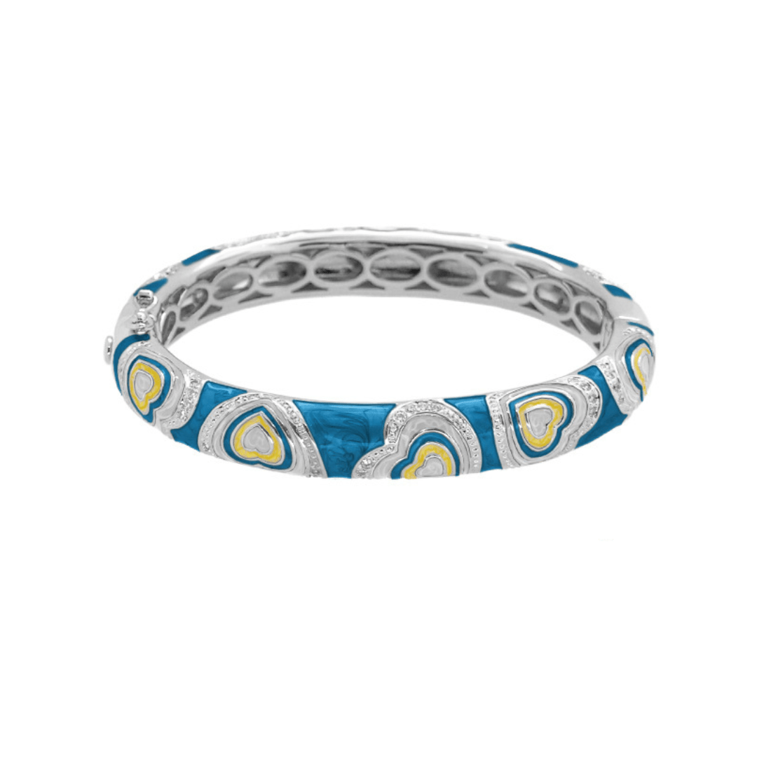 Retro Hearts Bangle - Che Cose Belle