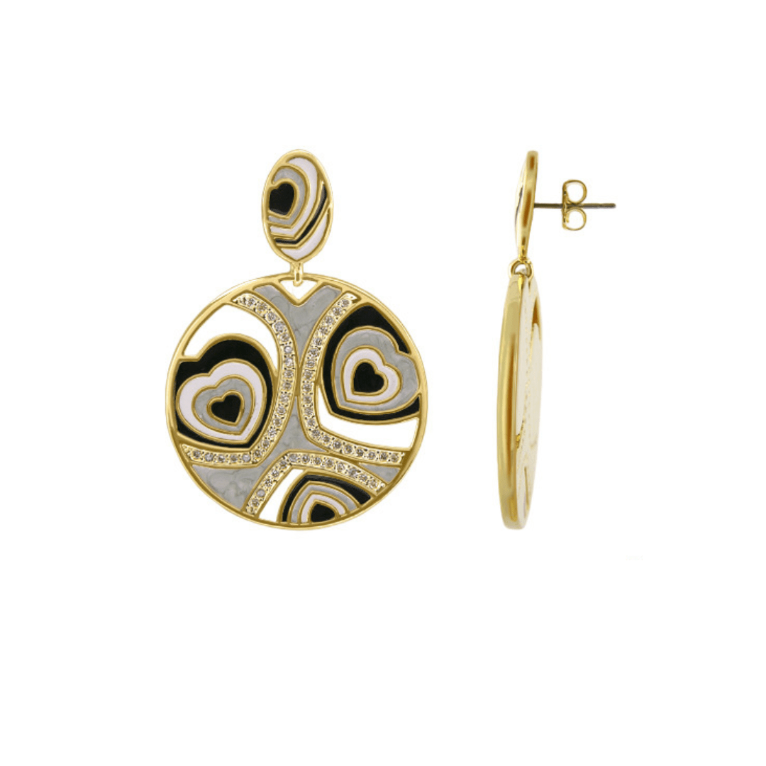 Retro Hearts earring - Che Cose Belle