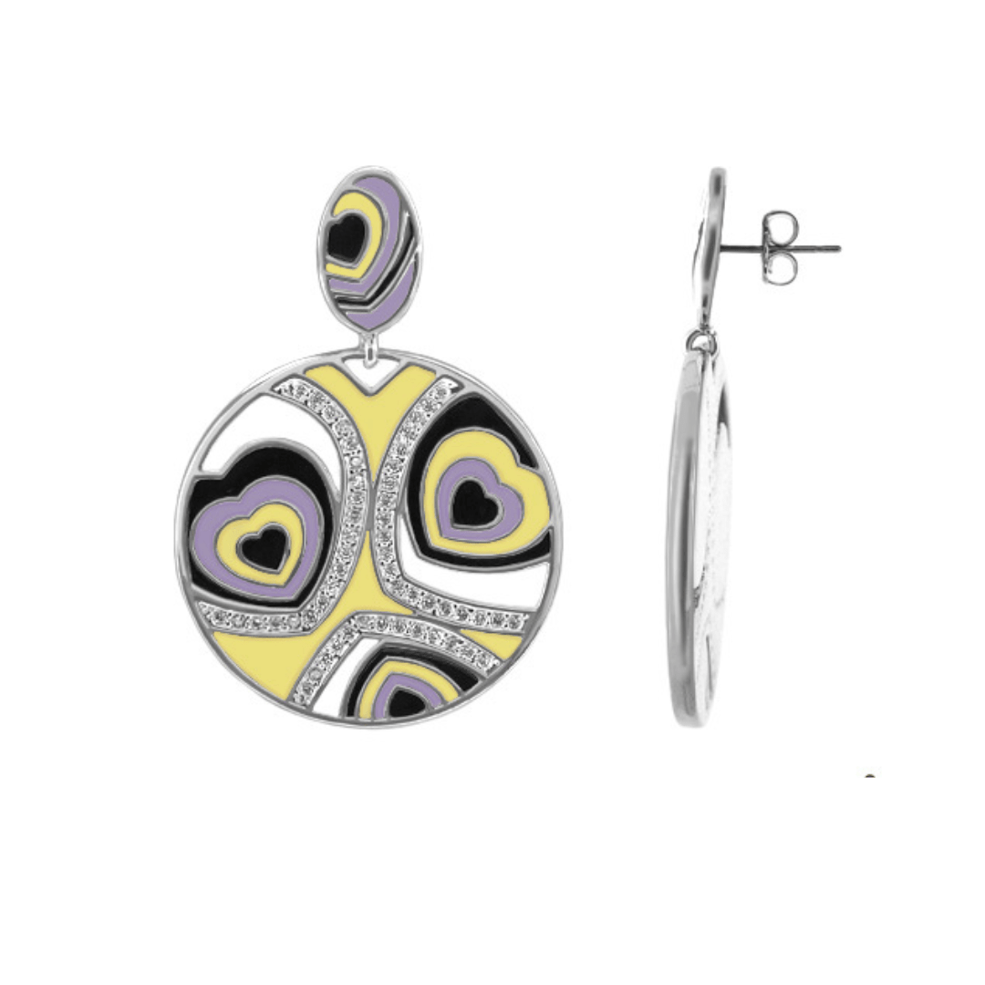 Retro Hearts earring - Che Cose Belle