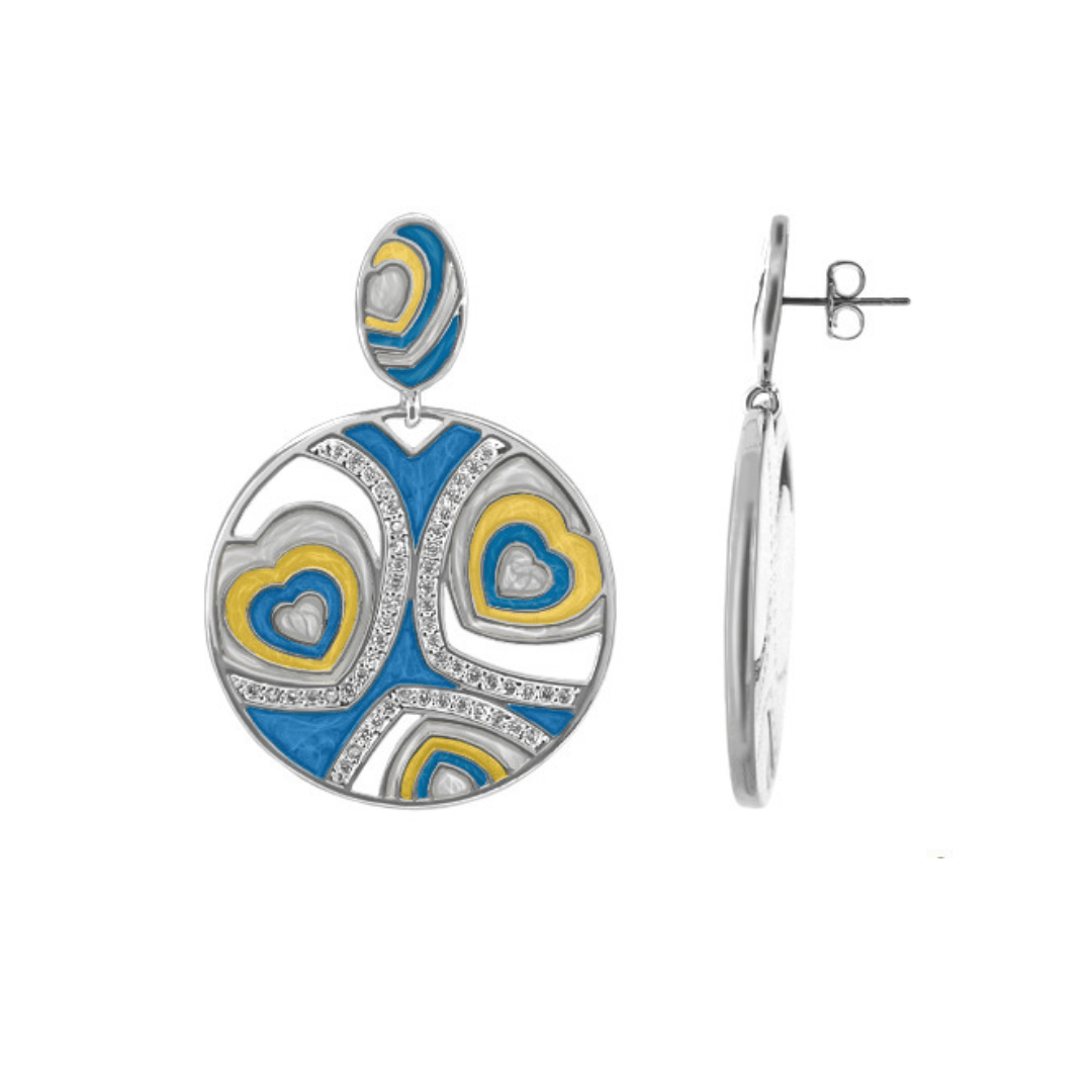 Retro Hearts earring - Che Cose Belle