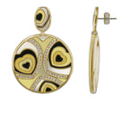 Retro Hearts earring