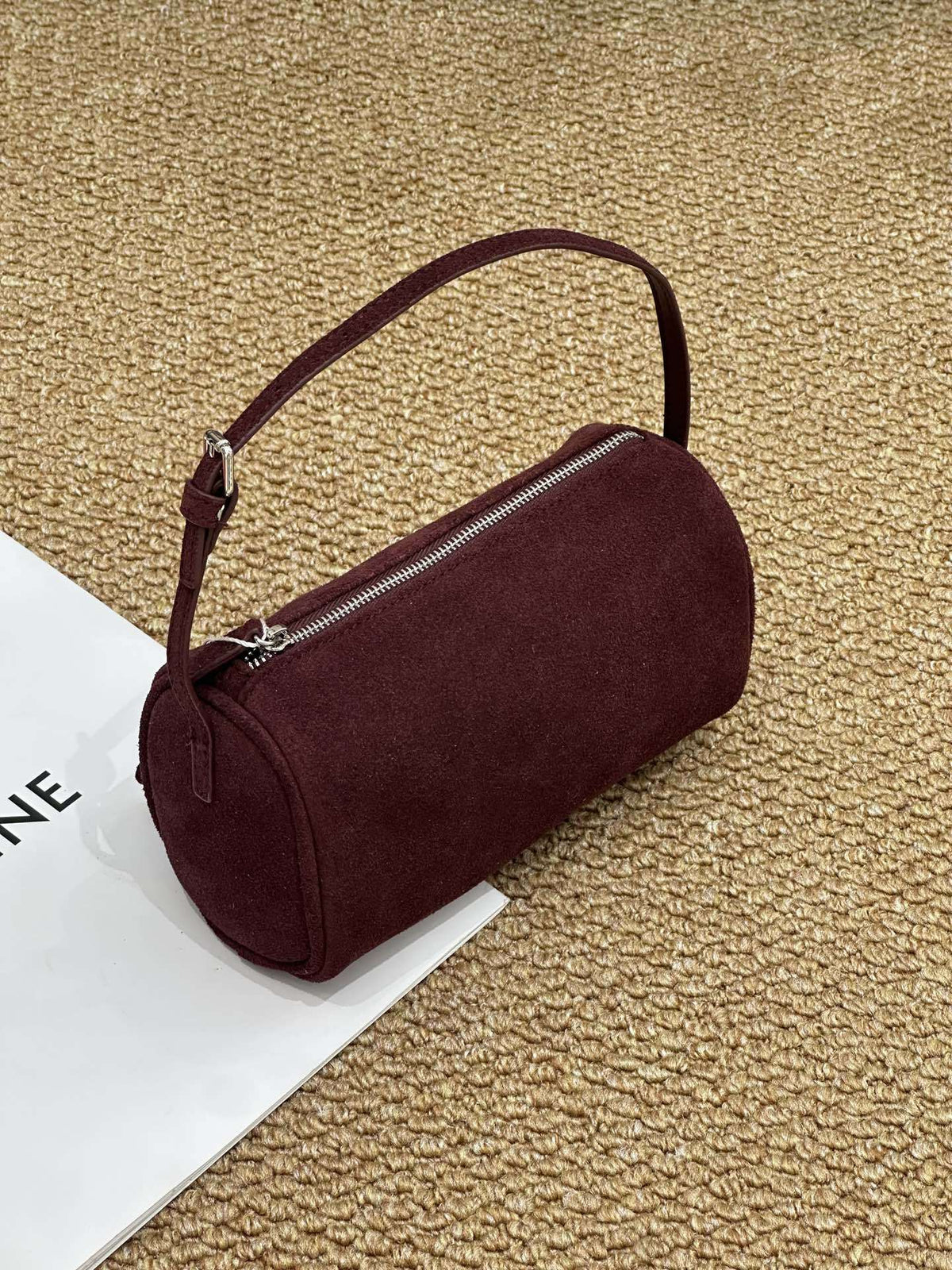 Retro Matte Cowhide Small Bag New Autumn And Winter Versatile Elegant Pencil Case Bag High-End Casual Genuine Leather Handbag - Che Cose Belle