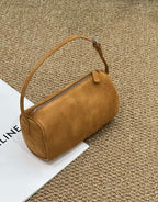 Retro Matte Cowhide Small Bag New Autumn And Winter Versatile Elegant Pencil Case Bag High-End Casual Genuine Leather Handbag - Che Cose Belle