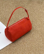 Retro Matte Cowhide Small Bag New Autumn And Winter Versatile Elegant Pencil Case Bag High-End Casual Genuine Leather Handbag - Che Cose Belle