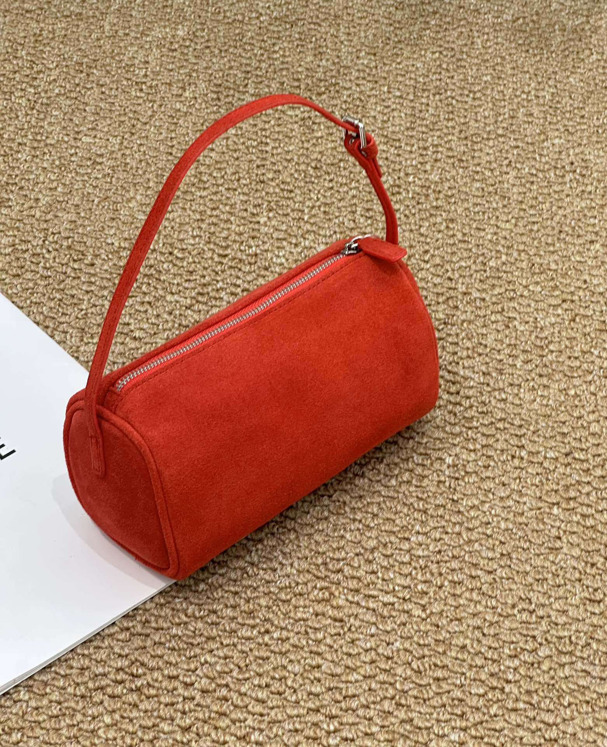 Retro Matte Cowhide Small Bag New Autumn And Winter Versatile Elegant Pencil Case Bag High-End Casual Genuine Leather Handbag - Che Cose Belle