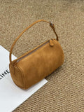 Retro Matte Cowhide Small Bag New Autumn And Winter Versatile Elegant Pencil Case Bag High-End Casual Genuine Leather Handbag - Che Cose Belle