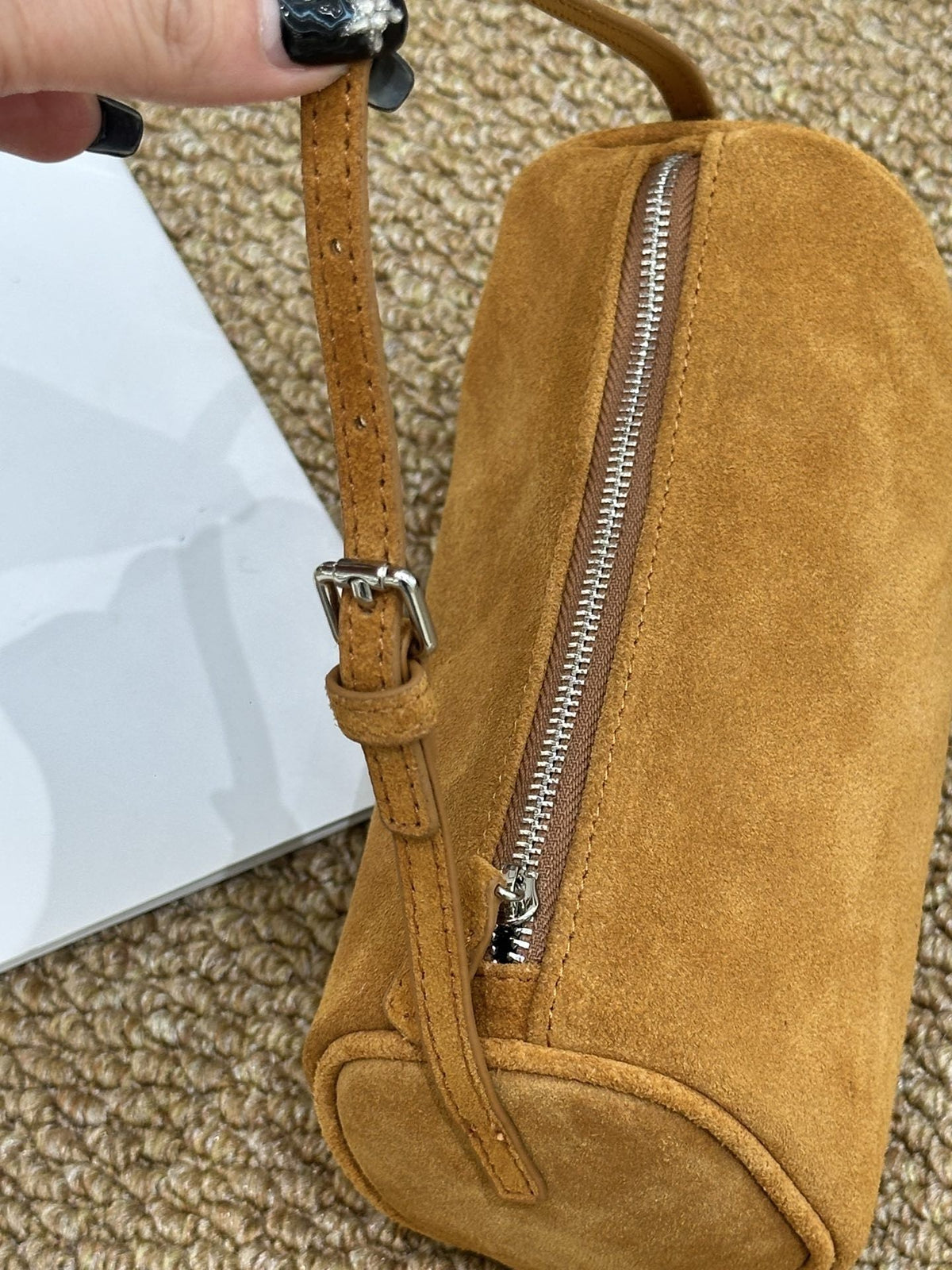 Retro Matte Cowhide Small Bag New Autumn And Winter Versatile Elegant Pencil Case Bag High-End Casual Genuine Leather Handbag - Che Cose Belle