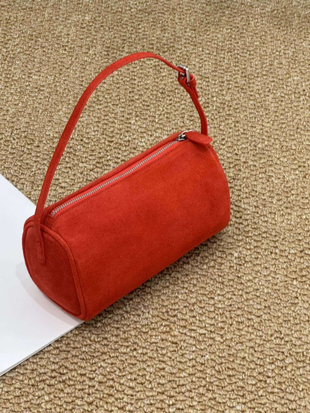 Retro Matte Cowhide Small Bag New Autumn And Winter Versatile Elegant Pencil Case Bag High-End Casual Genuine Leather Handbag - Che Cose Belle