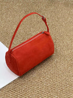 Retro Matte Cowhide Small Bag New Autumn And Winter Versatile Elegant Pencil Case Bag High-End Casual Genuine Leather Handbag - Che Cose Belle