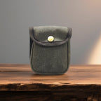 Retro Oil-Waxed Canvas Waist Bag For Men Mini Coin Purse - Che Cose Belle