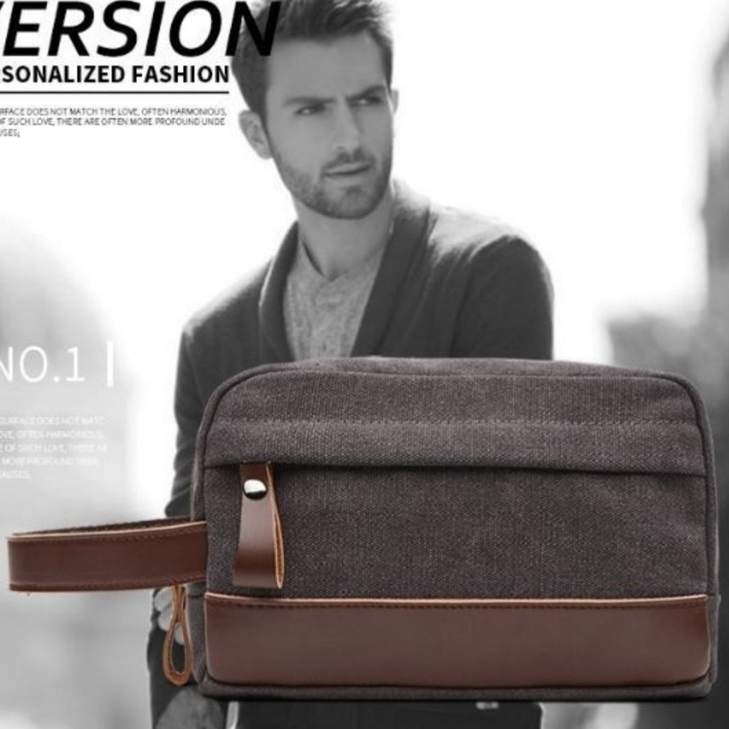 Retro Outdoor Portable Canvas Toiletry And Change Purse - Che Cose Belle