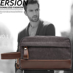 Retro Outdoor Portable Canvas Toiletry And Change Purse - Che Cose Belle