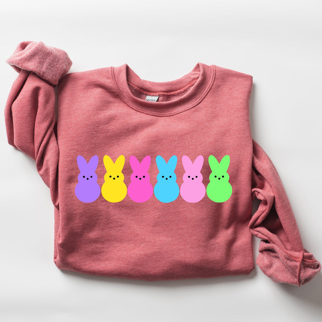 Retro Peeps, Easter Candy, Rabbit, Bunny Sweatshirt - Che Cose Belle
