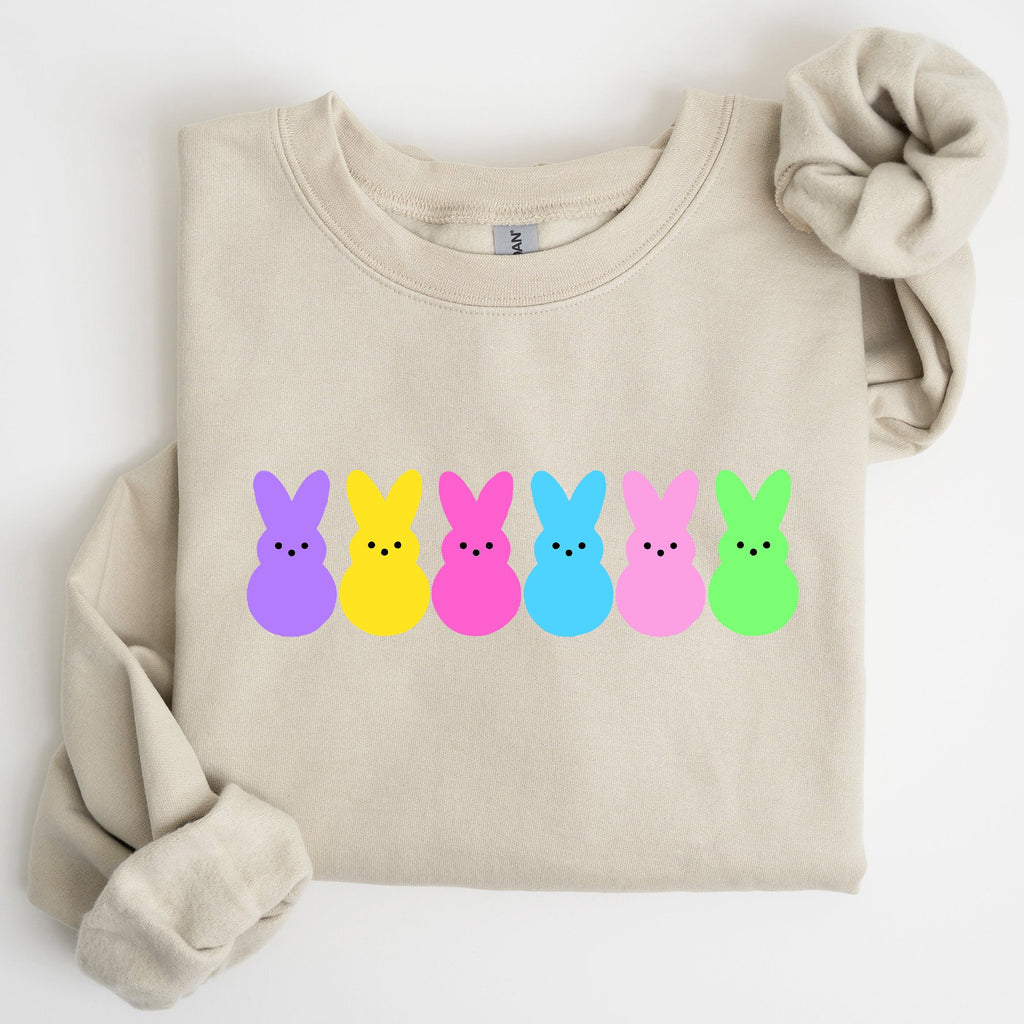 Retro Peeps, Easter Candy, Rabbit, Bunny Sweatshirt - Che Cose Belle