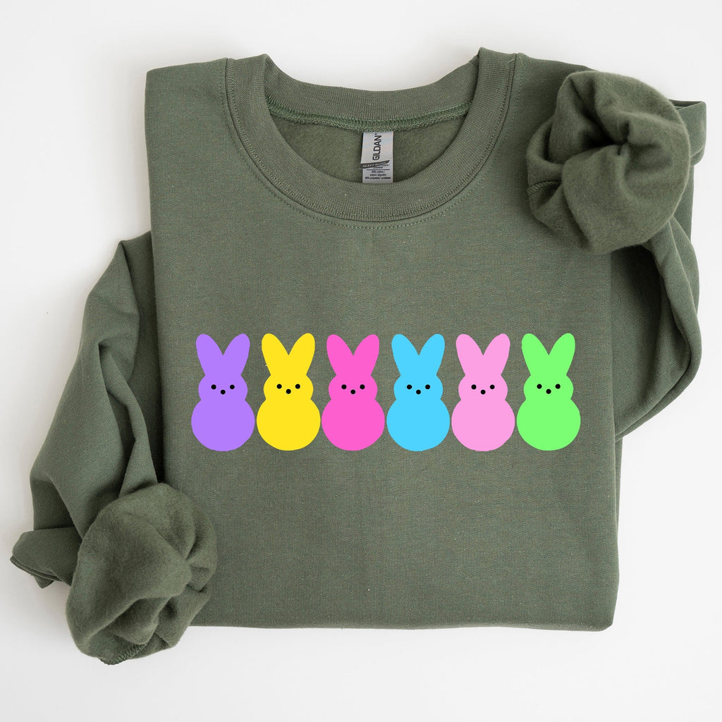 Retro Peeps, Easter Candy, Rabbit, Bunny Sweatshirt - Che Cose Belle