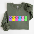 Retro Peeps, Easter Candy, Rabbit, Bunny Sweatshirt - Che Cose Belle