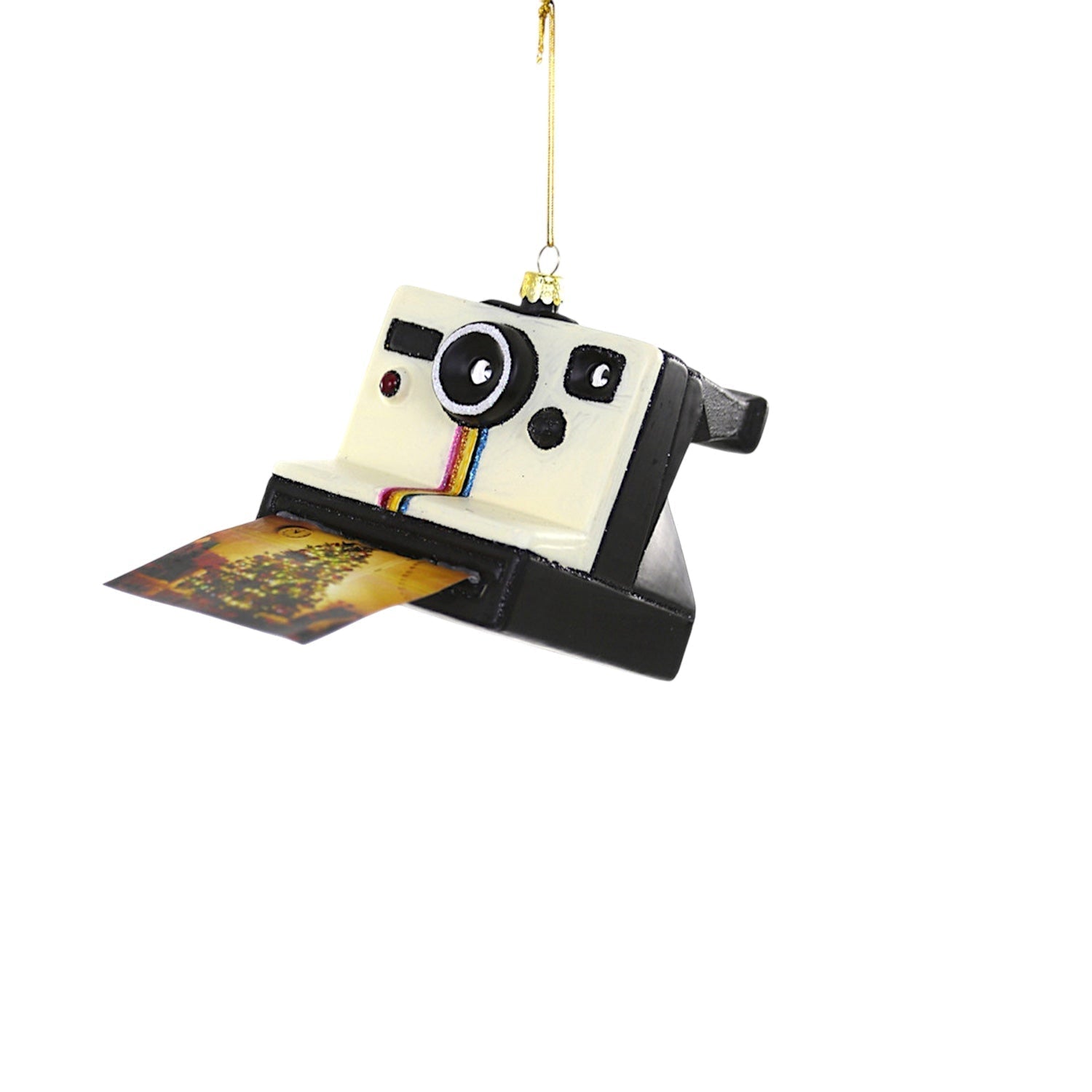 Retro Polaroid Instant Camera Glass Ornament - Che Cose Belle