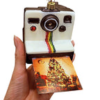 Retro Polaroid Instant Camera Glass Ornament - Che Cose Belle