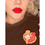 Retro Romance Brooch by 50's Vintage Dame x Lipstick & Chrome - Che Cose Belle