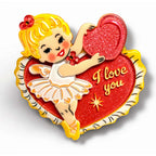 Retro Romance Brooch by 50's Vintage Dame x Lipstick & Chrome - Che Cose Belle