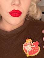 Retro Romance Brooch by 50's Vintage Dame x Lipstick & Chrome - Che Cose Belle