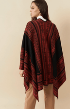Reversible Alpaca Cape | Hand Embroidery | Shawl - Che Cose Belle